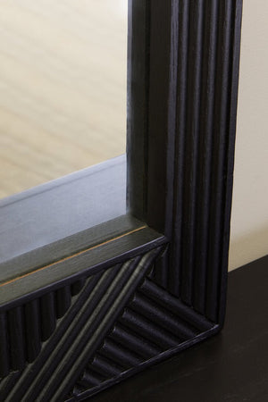 Jakara Black Finish Wall Mirror - Canwell Interiors Limited - Xshowhome