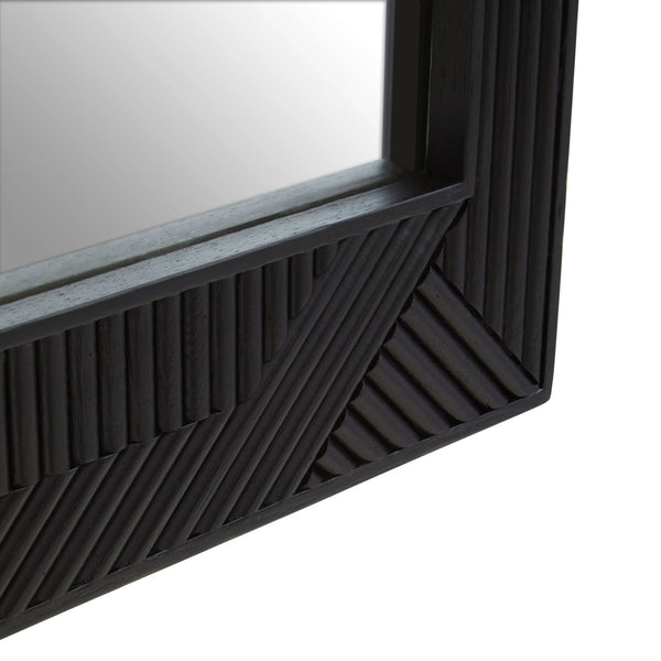 Jakara Black Finish Wall Mirror - XShowhome Limited - Xshowhome