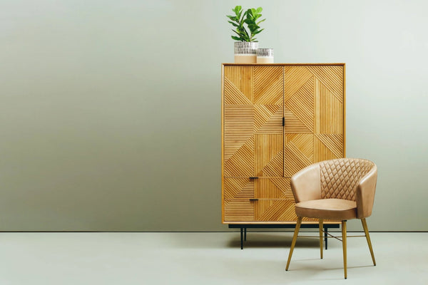 Jakara Natural Finish Cabinet with Drawers - XShowhome Limited - Xshowhome