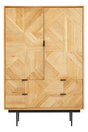 Jakara Natural Finish Cabinet with Drawers - XShowhome Limited - Xshowhome