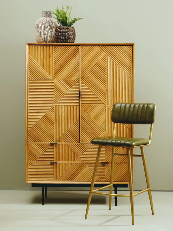 Jakara Natural Finish Cabinet with Drawers - XShowhome Limited - Xshowhome