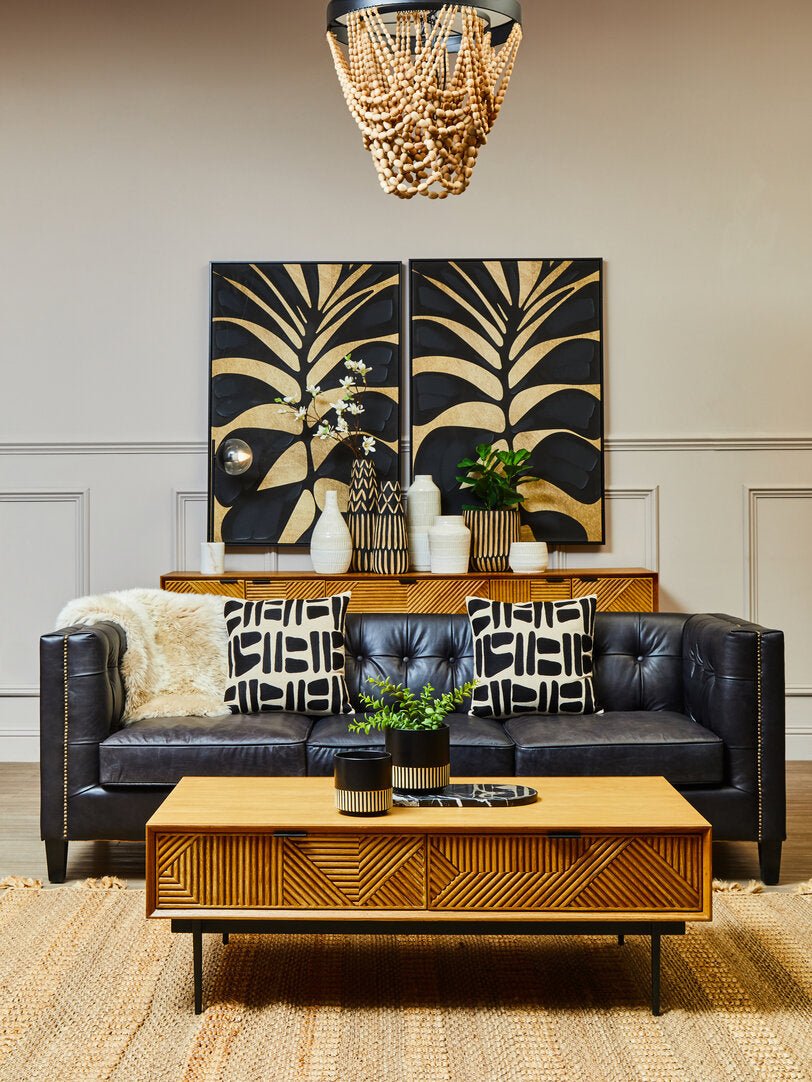 Jakara Natural Finish Coffee Table with Drawers - Canwell Interiors Limited - Xshowhome