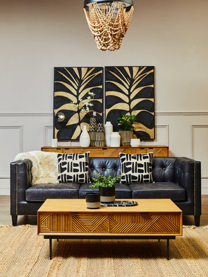 Jakara Natural Finish Coffee Table with Drawers - Canwell Interiors Limited - Xshowhome