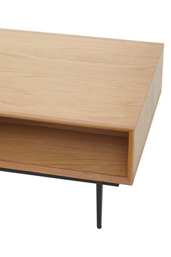 Jakara Natural Finish Coffee Table with Drawers - Canwell Interiors Limited - Xshowhome