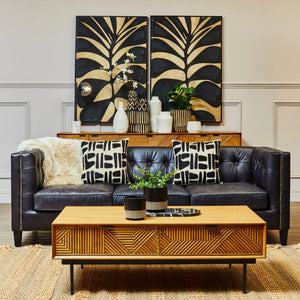 Jakara Natural Finish Coffee Table with Drawers - XShowhome Limited - Xshowhome