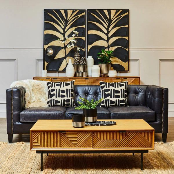Jakara Natural Finish Coffee Table with Drawers - XShowhome Limited - Xshowhome
