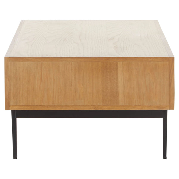 Jakara Natural Finish Coffee Table with Drawers - XShowhome Limited - Xshowhome
