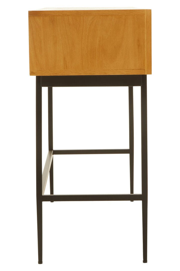 Jakara Natural Finish Console Table with 2 Drawers - Canwell Interiors Limited - Xshowhome