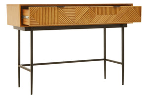 Jakara Natural Finish Console Table with 2 Drawers - XShowhome Limited - Xshowhome
