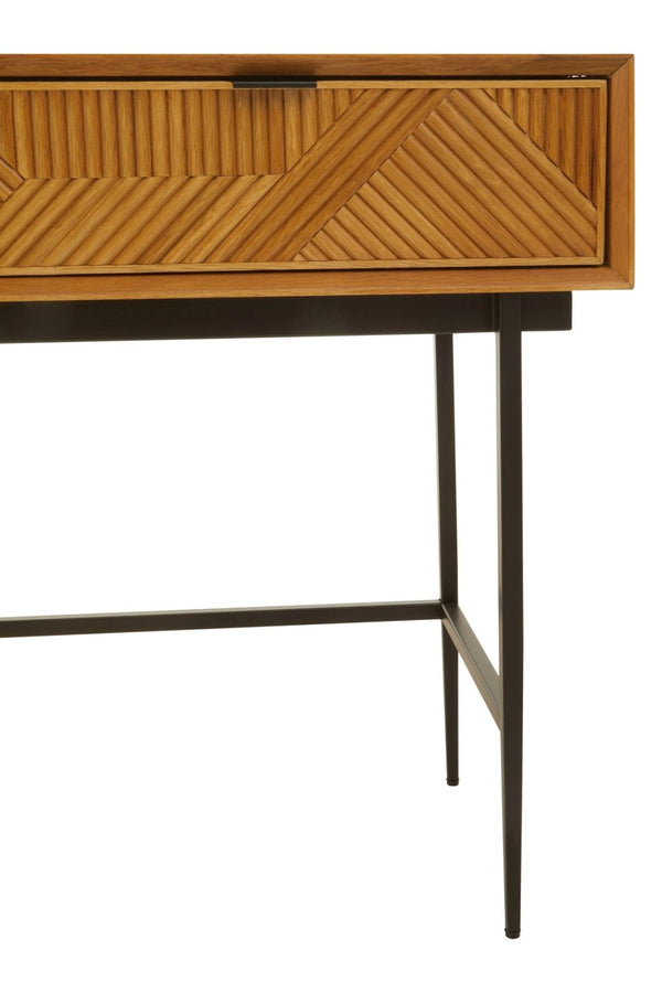 Jakara Natural Finish Console Table with 2 Drawers - XShowhome Limited - Xshowhome