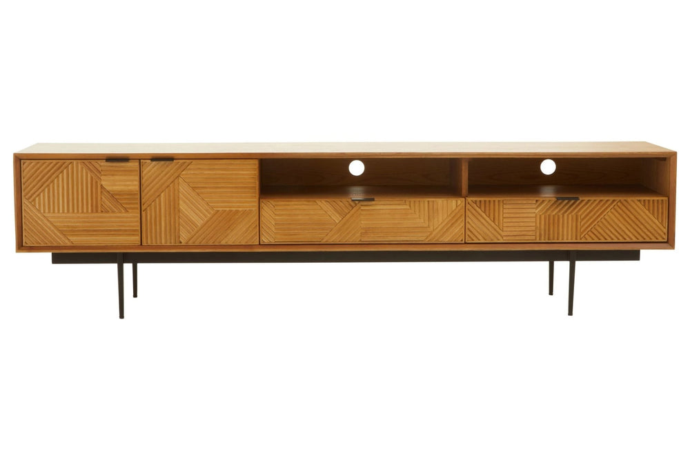 Jakara Natural Finish Media Unit - XShowhome Limited - Xshowhome