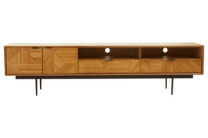Jakara Natural Finish Media Unit - XShowhome Limited - Xshowhome