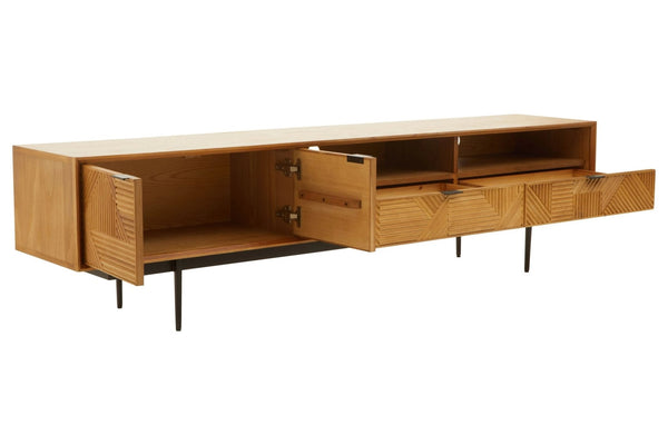 Jakara Natural Finish Media Unit - XShowhome Limited - Xshowhome