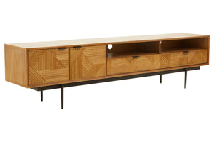 Jakara Natural Finish Media Unit - XShowhome Limited - Xshowhome