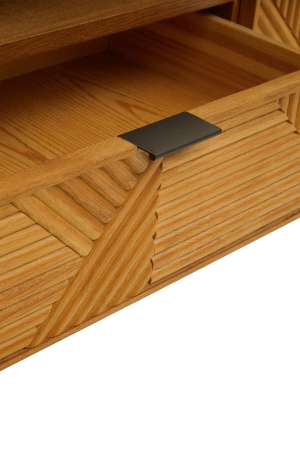 Jakara Natural Finish Media Unit - XShowhome Limited - Xshowhome