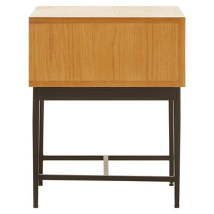 Jakara Natural Finish Side Table with 1 Drawer - Canwell Interiors Limited - Xshowhome
