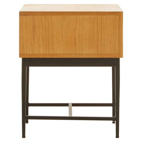 Jakara Natural Finish Side Table with 1 Drawer - Canwell Interiors Limited - Xshowhome