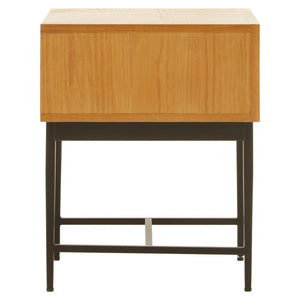 Jakara Natural Finish Side Table with 1 Drawer - XShowhome Limited - Xshowhome