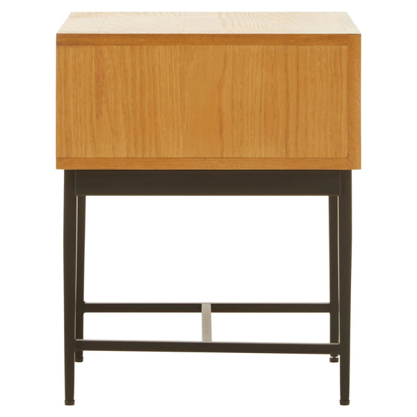 Jakara Natural Finish Side Table with 1 Drawer - XShowhome Limited - Xshowhome