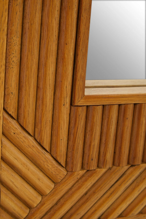 Jakara Natural Finish Wall Mirror - XShowhome Limited - Xshowhome