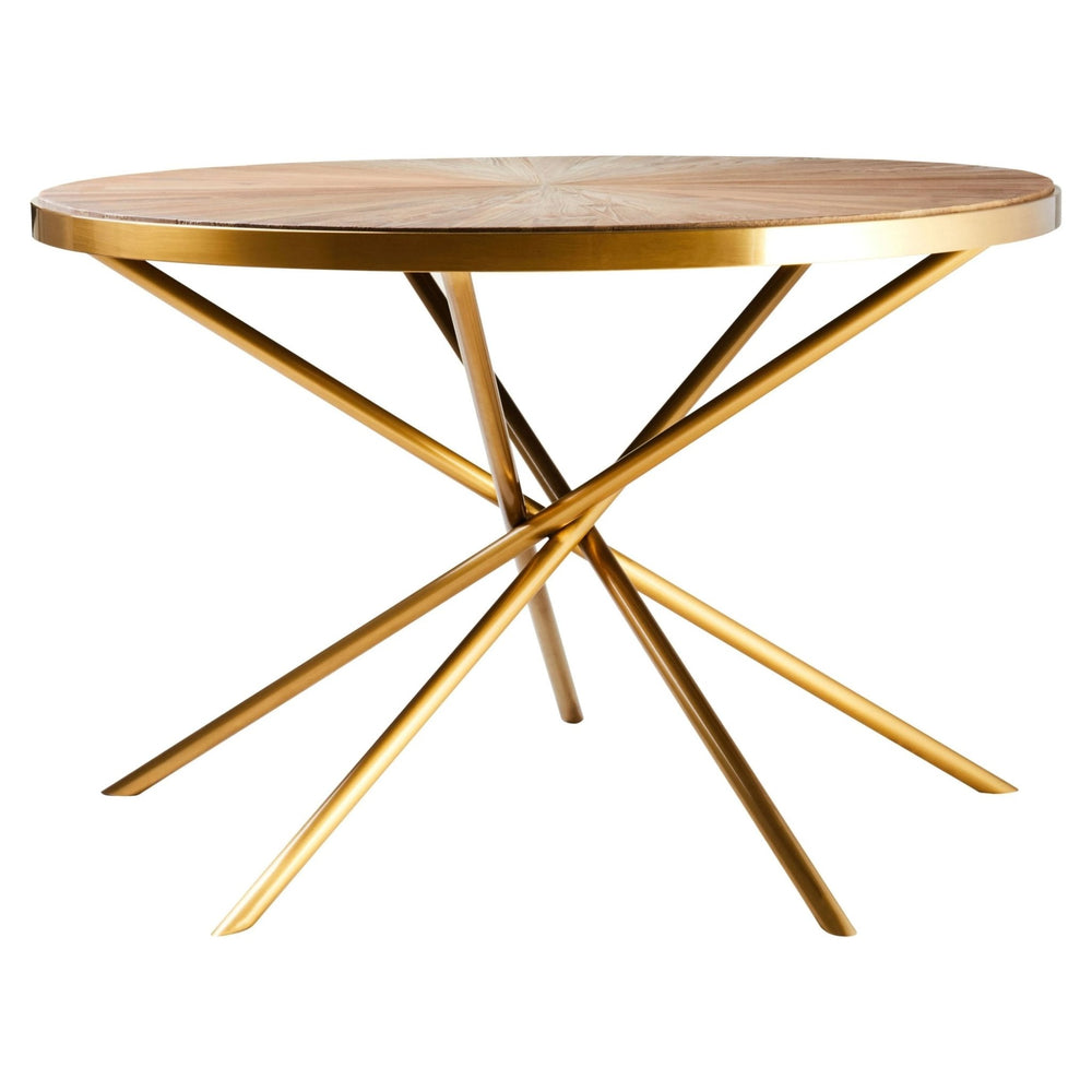 Jana Round Fir Wood Dining Table with Splayed Legs - XShowhome Limited - Xshowhome