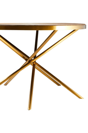 Jana Round Fir Wood Dining Table with Splayed Legs - XShowhome Limited - Xshowhome