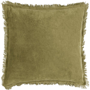 Jaye 45x45 Feather Filled Cushion Moss - Canwell Interiors Limited - Riva
