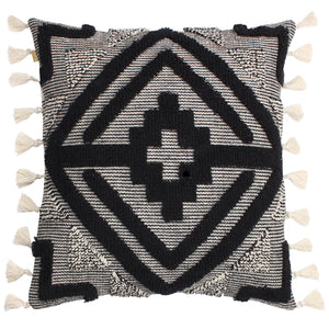 Kalai 45x45 Feather Filled Cushion Black - Canwell Interiors Limited - Riva