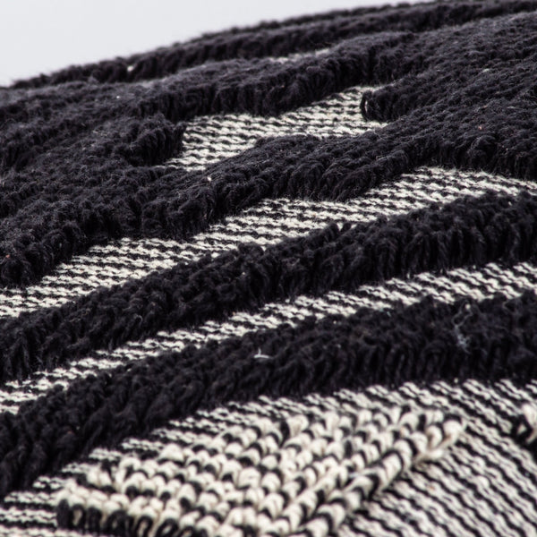 Kalai 45x45 Feather Filled Cushion Black - Canwell Interiors Limited - Riva