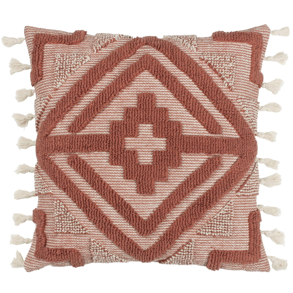 Kalai 45x45 Feather Filled Cushion Brick - Canwell Interiors Limited - Riva