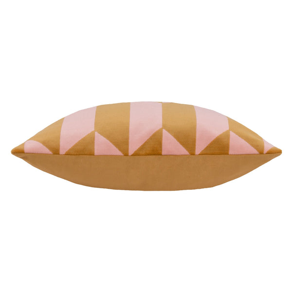 Kalho 45x45 Feather Filled Cushion Pink/ochre - Canwell Interiors Limited - Riva