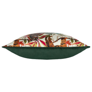 Kali Jungle Tigers 43x43 Feather Filled Cushion Ivory - Canwell Interiors Limited - Riva