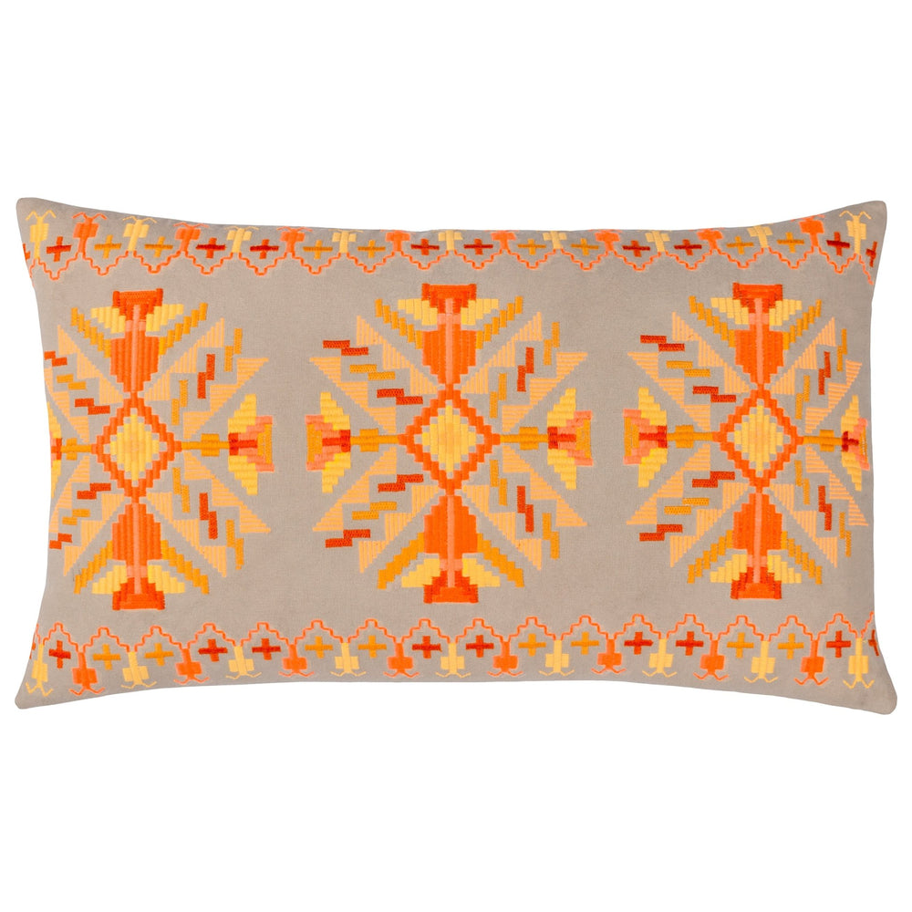 Kalina 35x60 Feather Filled Cushion Orange - Canwell Interiors Limited - Riva