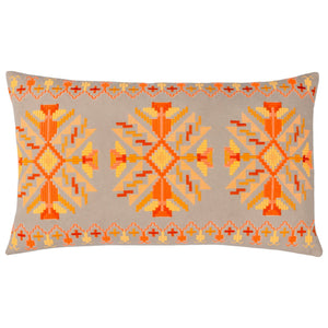 Kalina 35x60 Feather Filled Cushion Orange - Canwell Interiors Limited - Riva