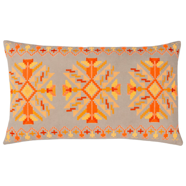 Kalina 35x60 Feather Filled Cushion Orange - Canwell Interiors Limited - Riva