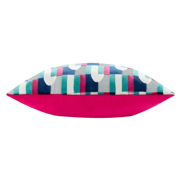 Keela 35x50 Feather Filled Cushion Magenta & Blue - Canwell Interiors Limited - Riva