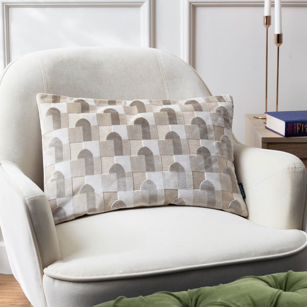Keela 35x50 Feather Filled Cushion Natural - Canwell Interiors Limited - Riva