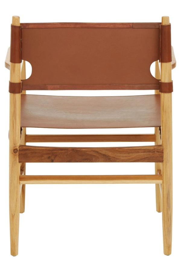 Kendari Antique Brown Leather Chair - XShowhome Limited - Xshowhome