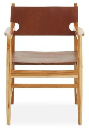 Kendari Antique Brown Leather Chair - XShowhome Limited - Xshowhome