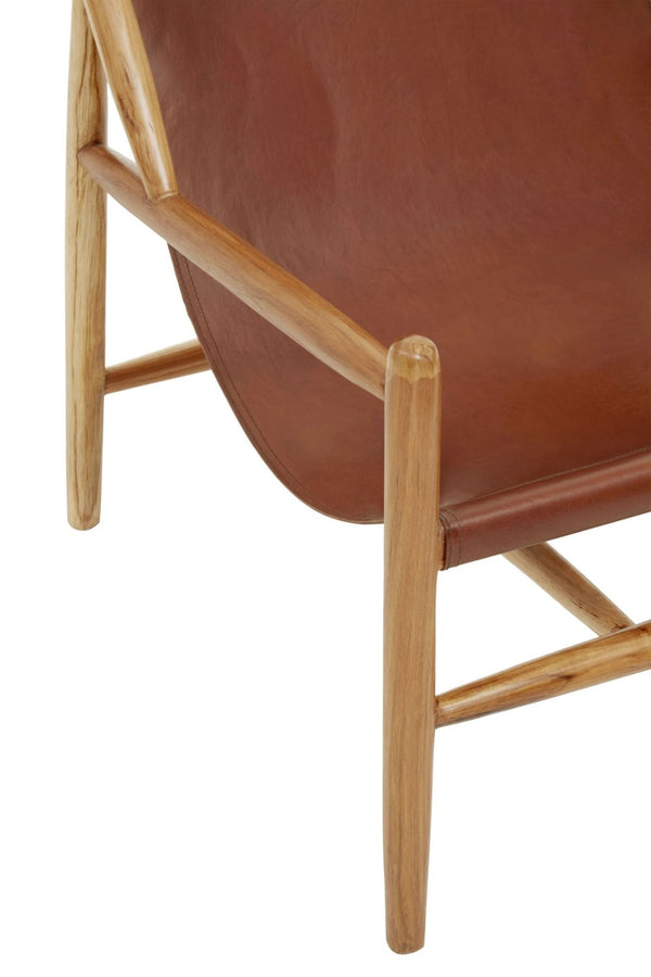 Kendari Antique Dark Brown Leather Chair - XShowhome Limited - Xshowhome