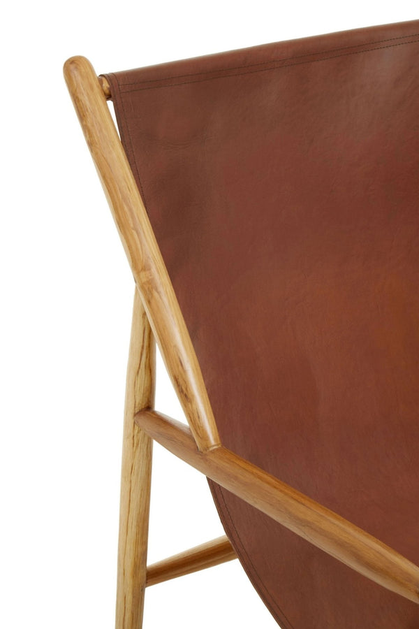 Kendari Antique Dark Brown Leather Chair - XShowhome Limited - Xshowhome
