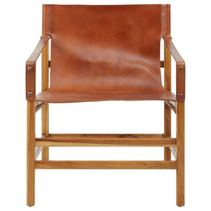 Kendari Brown Cow Leather Chair - Canwell Interiors Limited - Xshowhome