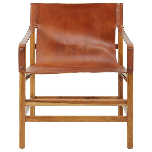 Kendari Brown Cow Leather Chair - Canwell Interiors Limited - Xshowhome