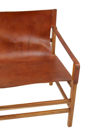 Kendari Brown Cow Leather Chair - Canwell Interiors Limited - Xshowhome