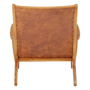 Kendari Brown Leather Chair - Canwell Interiors Limited - Xshowhome