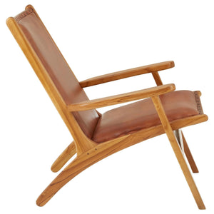 Kendari Brown Leather Chair - XShowhome Limited - Xshowhome