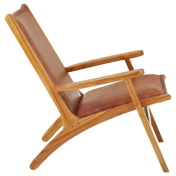 Kendari Brown Leather Chair - XShowhome Limited - Xshowhome