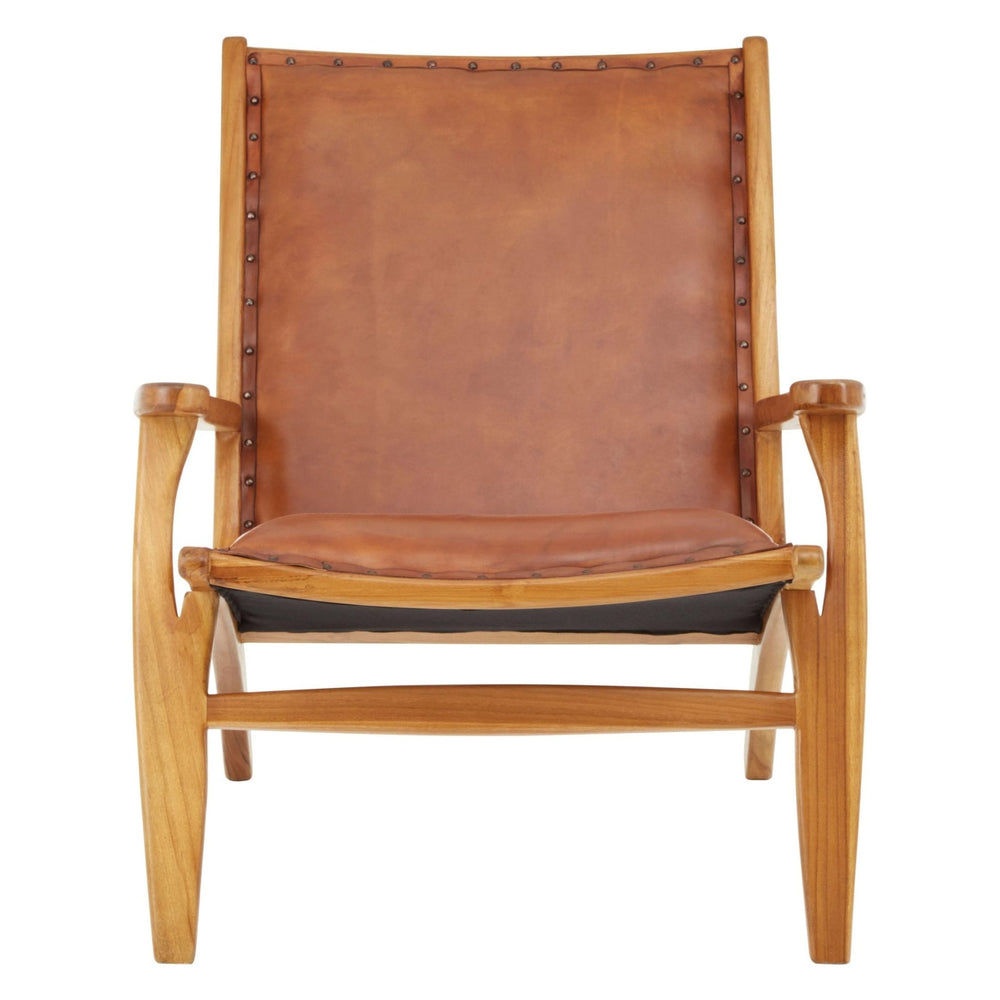 Kendari Brown Leather Chair - XShowhome Limited - Xshowhome