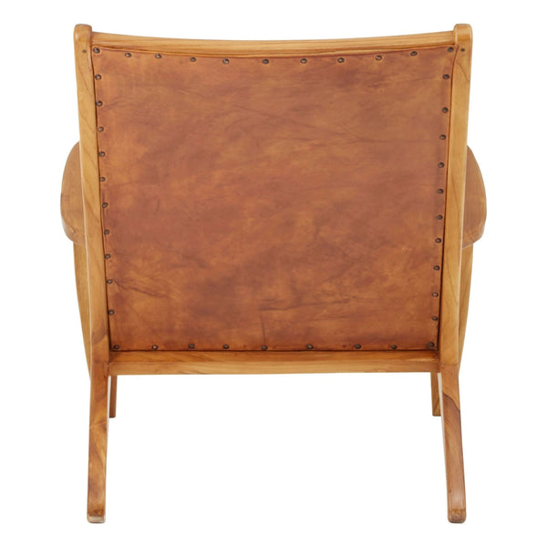 Kendari Brown Leather Chair - XShowhome Limited - Xshowhome