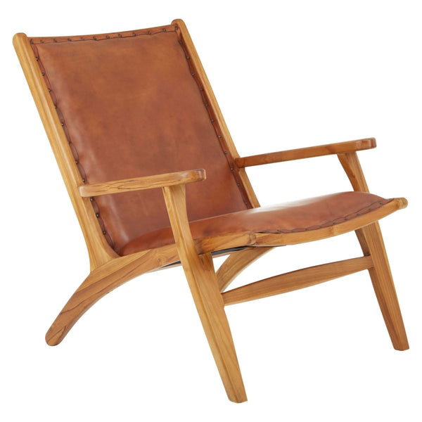 Kendari Brown Leather Chair - XShowhome Limited - Xshowhome